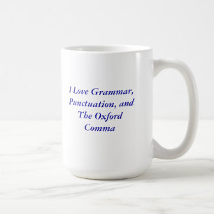Tasse de virgule d'Oxford