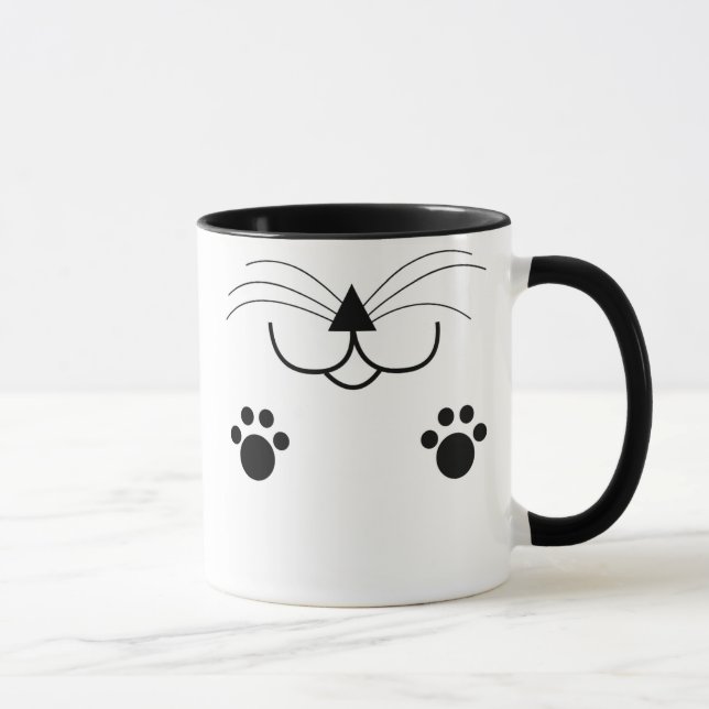 Tasse de visage de chat (Droite)