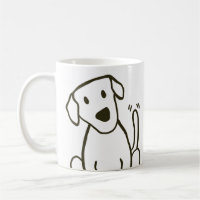 Tasse de visage de chien d'amant de laboratoire