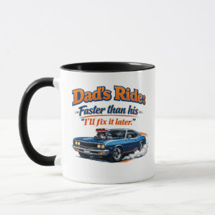 Tasse de voiture drôle pour papa – La voiture de p