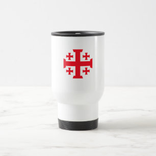 Tasse de voyage à croix de croisé templier de Jéru