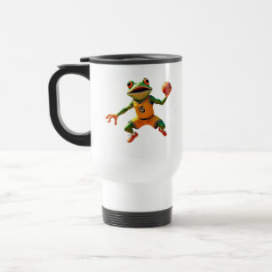 Tasse de voyage à main droite Grenouille de basket