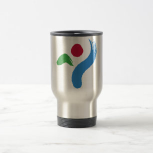 Tasse de voyage avec le drapeau de Séoul, Corée du