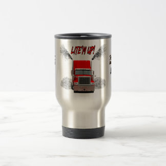 Tasse de voyage avec "LITE'M !" conception