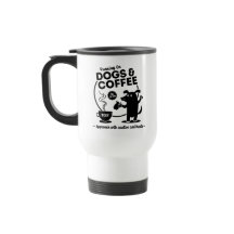Tasse de voyage Café et Chiens en Course