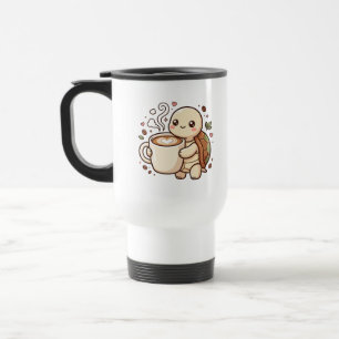 Tasse de voyage Cute Turtle Latte