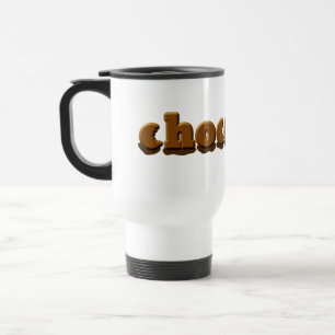 Tasse de voyage d'acier inoxydable de chocolat