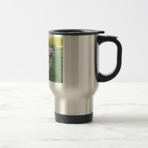 Tasse de voyage d'acier inoxydable de labrador