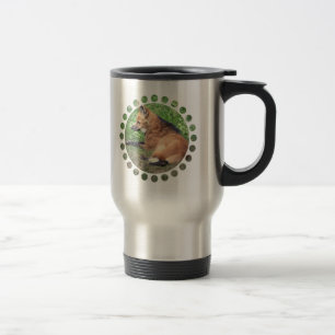 Tasse de voyage d'acier inoxydable d'images de Fox