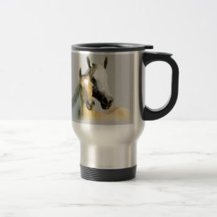 Tasse de voyage d'amis de cheval