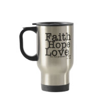Tasse de voyage d'amour d'espoir de foi