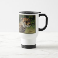 Tasse de voyage de banlieusard de guépard