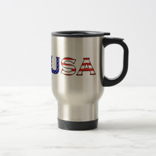 Tasse de voyage de bannière étoilée des Etats-U