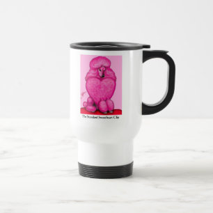 Tasse de voyage de caniche d'amoureux