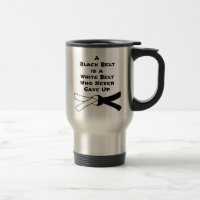 Tasse de voyage de ceinture noire