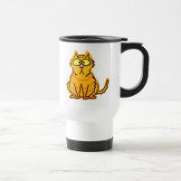 Tasse de voyage de chat tigré