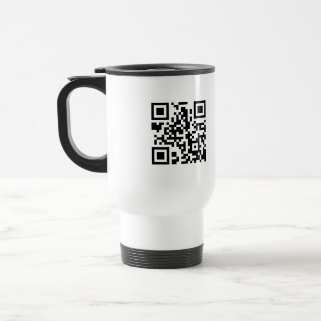 Tasse de voyage de code de QR (Gauche)