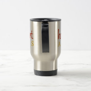 Tasse de voyage de "coeur d'humour" de milles