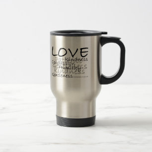 Tasse de voyage de Colossians 3 d'amour