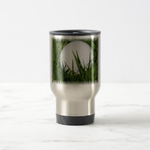 Tasse de voyage de conception de boule de golf