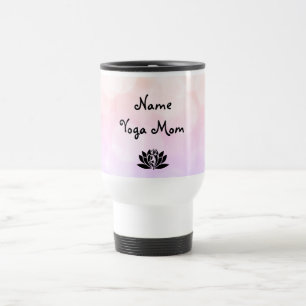 Tasse de voyage de conception de maman de yoga