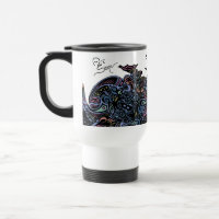 Tasse de voyage de couleur de toile d'araignée