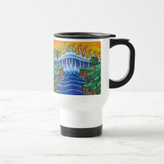 Tasse de voyage de déjeuner de tsunami
