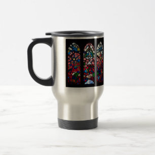 Tasse de voyage de fenêtre rose