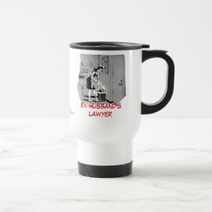Tasse de voyage de l'avocat de l'ex-mari mort de