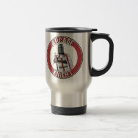 Tasse de voyage de logo de chevalier d'arcade