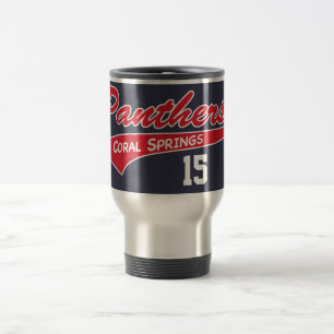 Tasse de voyage de panthères