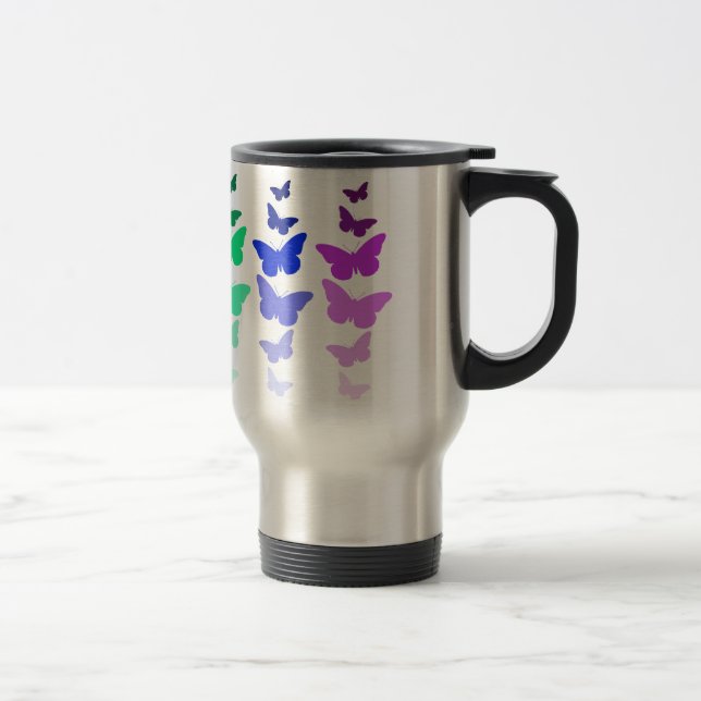 Tasse de voyage de papillon (Droit)