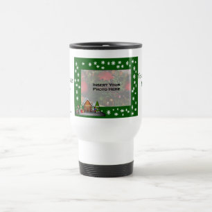 Tasse de voyage de photo de Noël de scène d'Elf