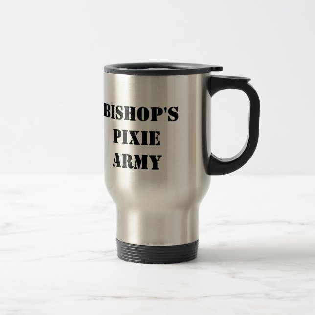 Tasse de voyage de Pixie Army d'évêque (Droit)