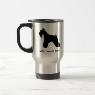 Tasse de voyage de règle de Schnauzers