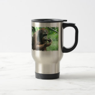 Tasse de voyage de singe d'orang-outan