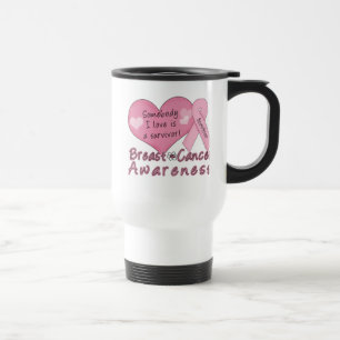 Tasse de voyage de survivant de cancer du sein