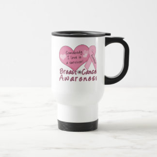 Tasse de voyage de survivant de cancer du sein