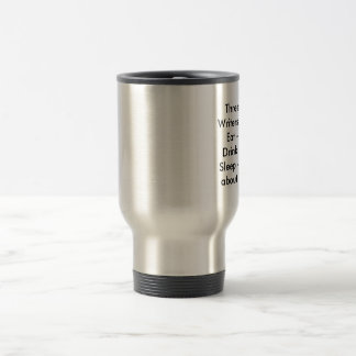 Tasse de voyage des règles de l'auteur trois