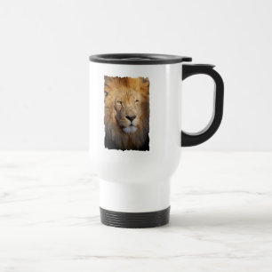 Tasse de voyage d'images de lion