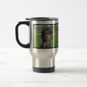 Tasse de voyage d'oiseau d'émeu