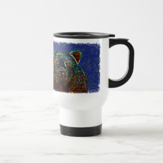 Tasse de voyage d'ours : Arrière - plan étoilé
