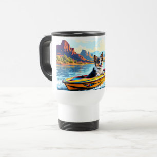 Tasse de voyage en acier inoxydable avec image de