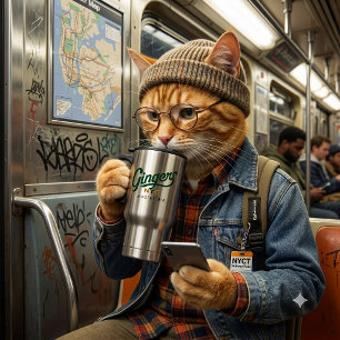 Tasse de voyage en acier inoxydable Ginger’s NYC M