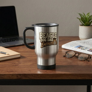 Tasse de voyage Énergie Papa Beagle