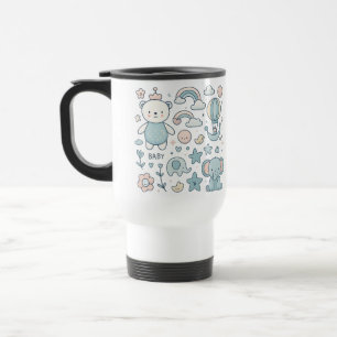 Tasse de voyage Ourson Arc-en-ciel Baby Shower
