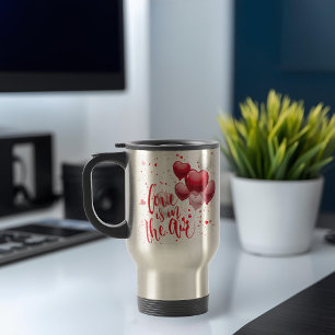 Tasse de voyage personnalisée Amour dans l'air