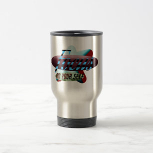 Tasse de voyage personnalisée avec conception grap