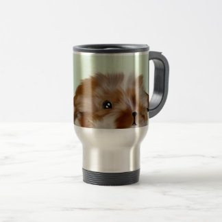 Tasse de voyage personnalisée avec visage stylisé