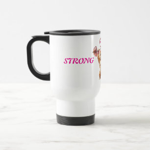 Tasse de voyage pour maman forte et chat de gym